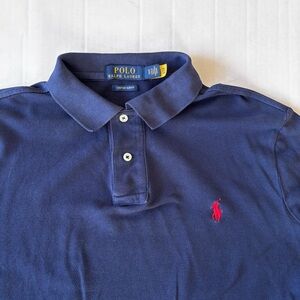 Custom Slim Fit long sleeve 
Mesh Polo Shirt
Polo Ralph Lauren
Navy
S